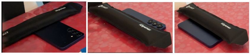 Application du coussin thermique iOpener
