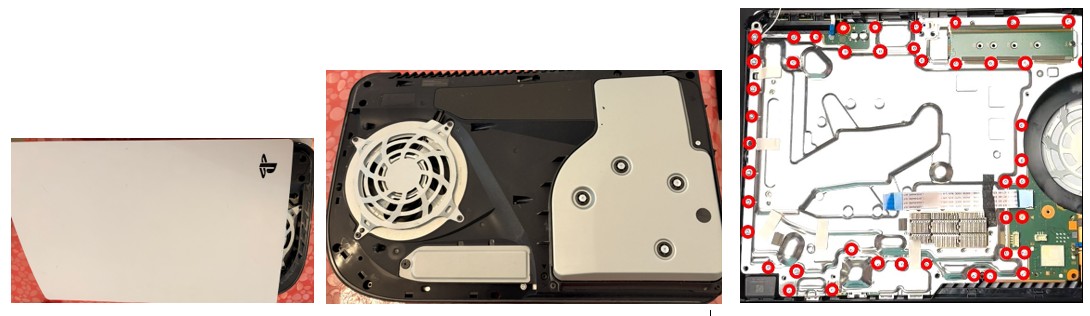 Démontage PS5 coques et blindage